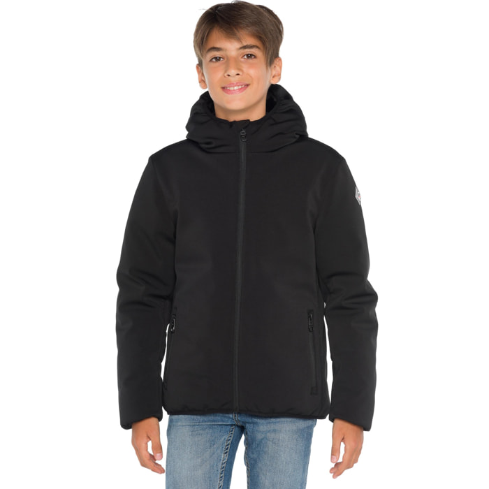 Chaqueta unisex Hot Buttered impermeable y resistente al viento Tasman color negro