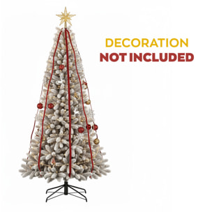 Bushy - Albero di Natale Innevato in PE e PVC Ø104x210H cm, 1140 Punte