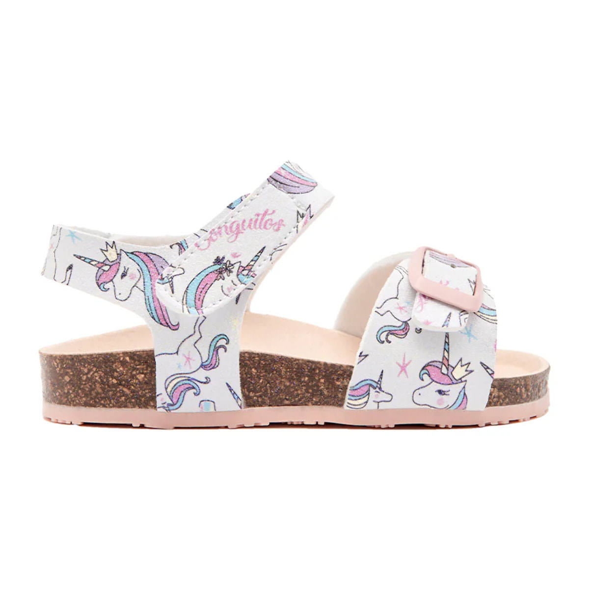 Sandalias de Bebé Unicornios Blanco