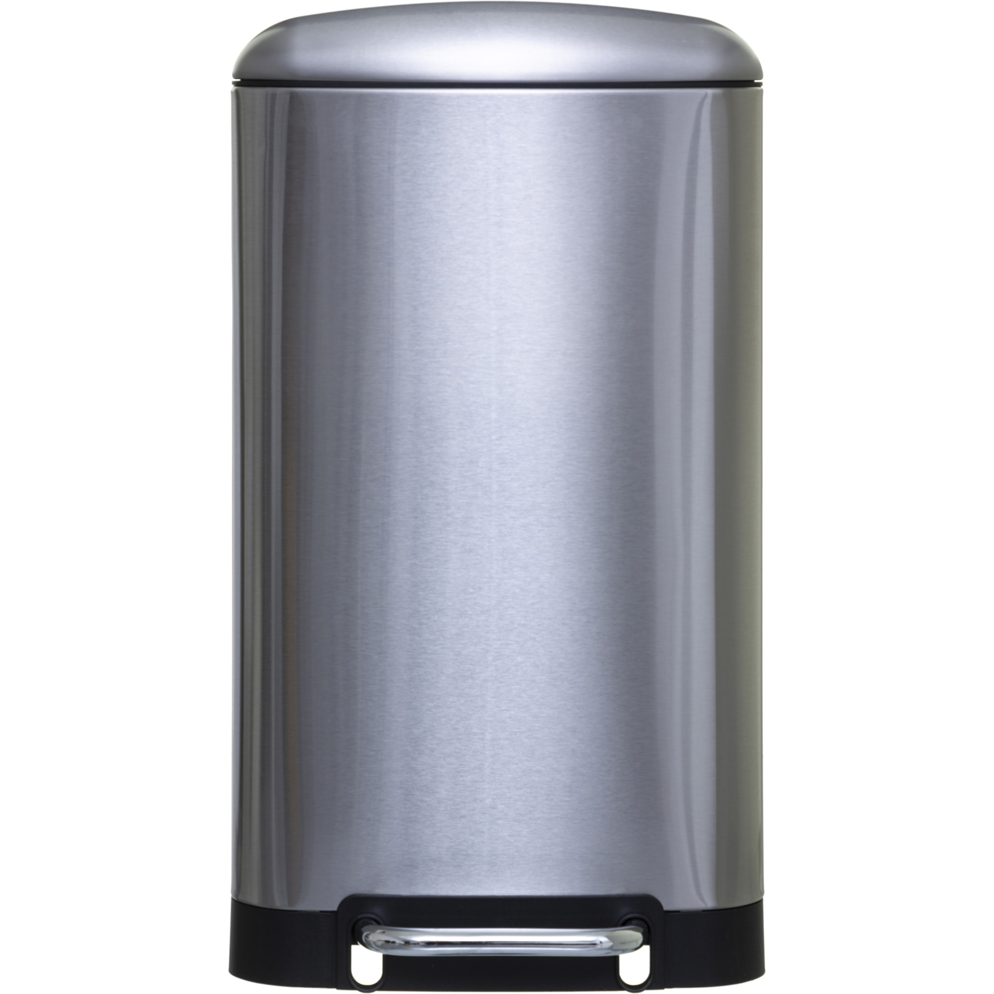 Papelera / cubo de basura / contenedor de residuos con pedal de metal 30l inoxidable