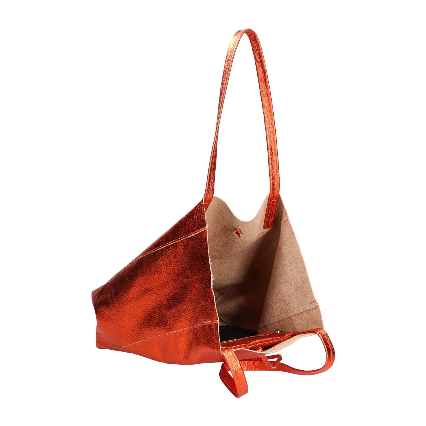 Borsa Shopper da donna In Vera pelle Made in Italy 40x36x11 cm