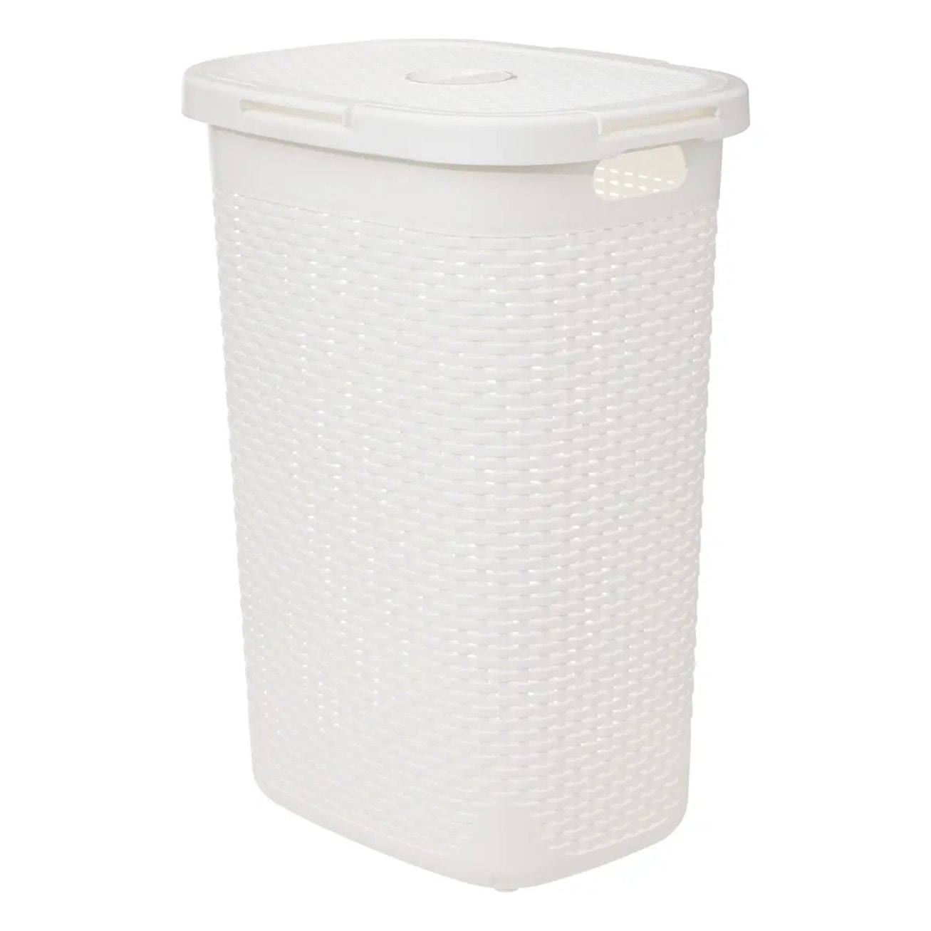 Corbeille Rattan 60L blanc