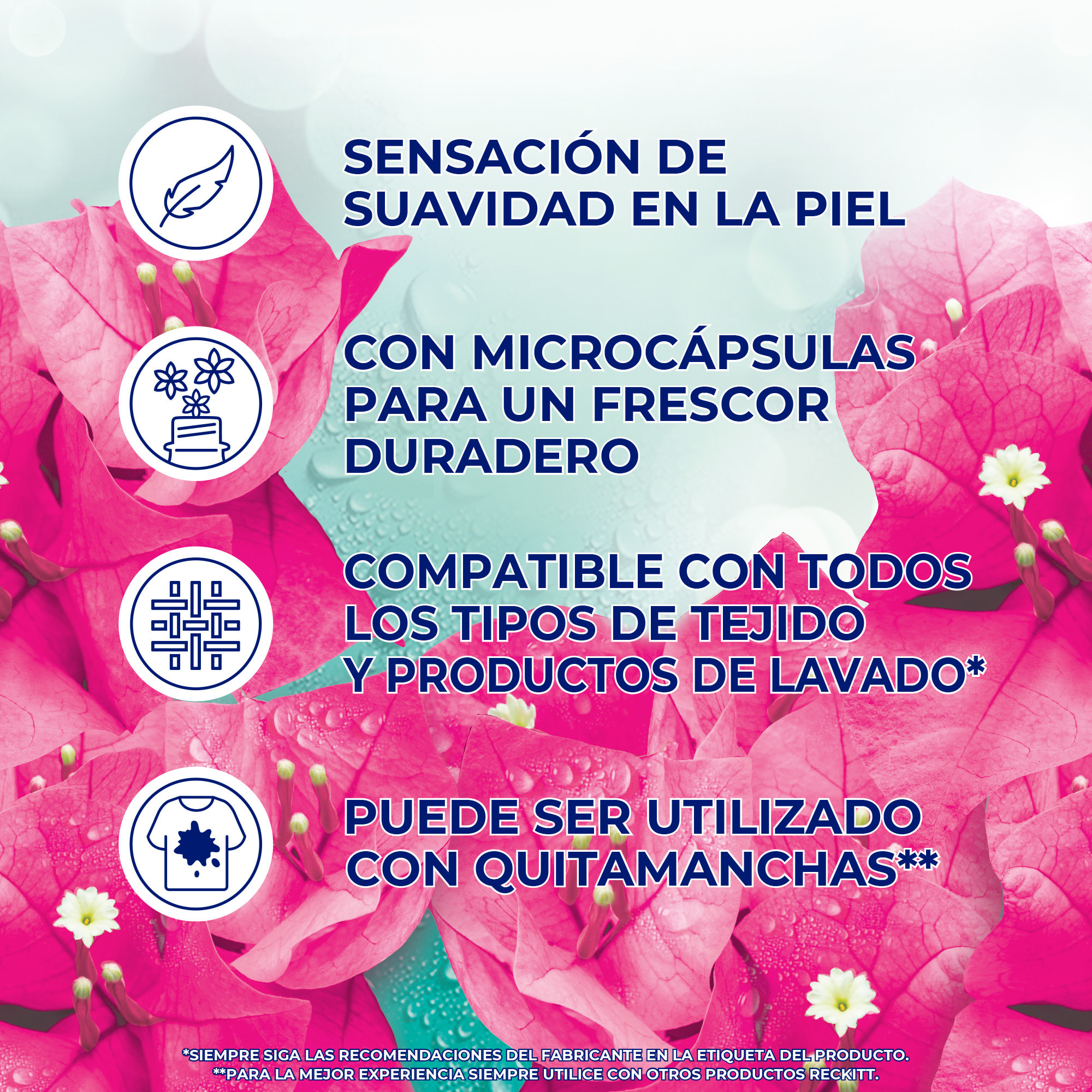 Flor Oceánico Suavizante Concentrado para la ropa 156 lavados (2 botellas x 78 dosis)