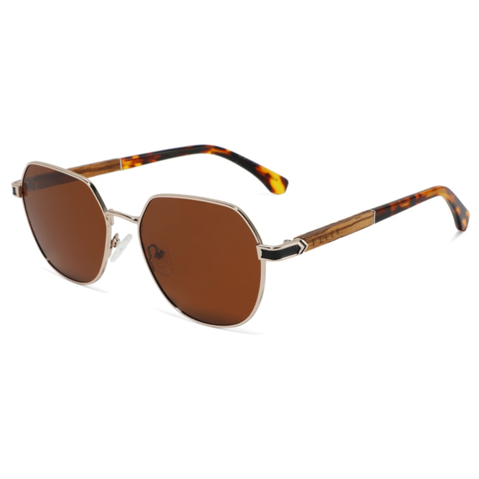 Gafas de Sol Feler 1715-2 Polarizadas de Madera Unisex 54 mm