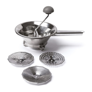 Moulin à Légumes Excelsa – Inox Zeus, Acier Inox Argenté