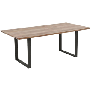 Table Symphony acacia acier Kare Design