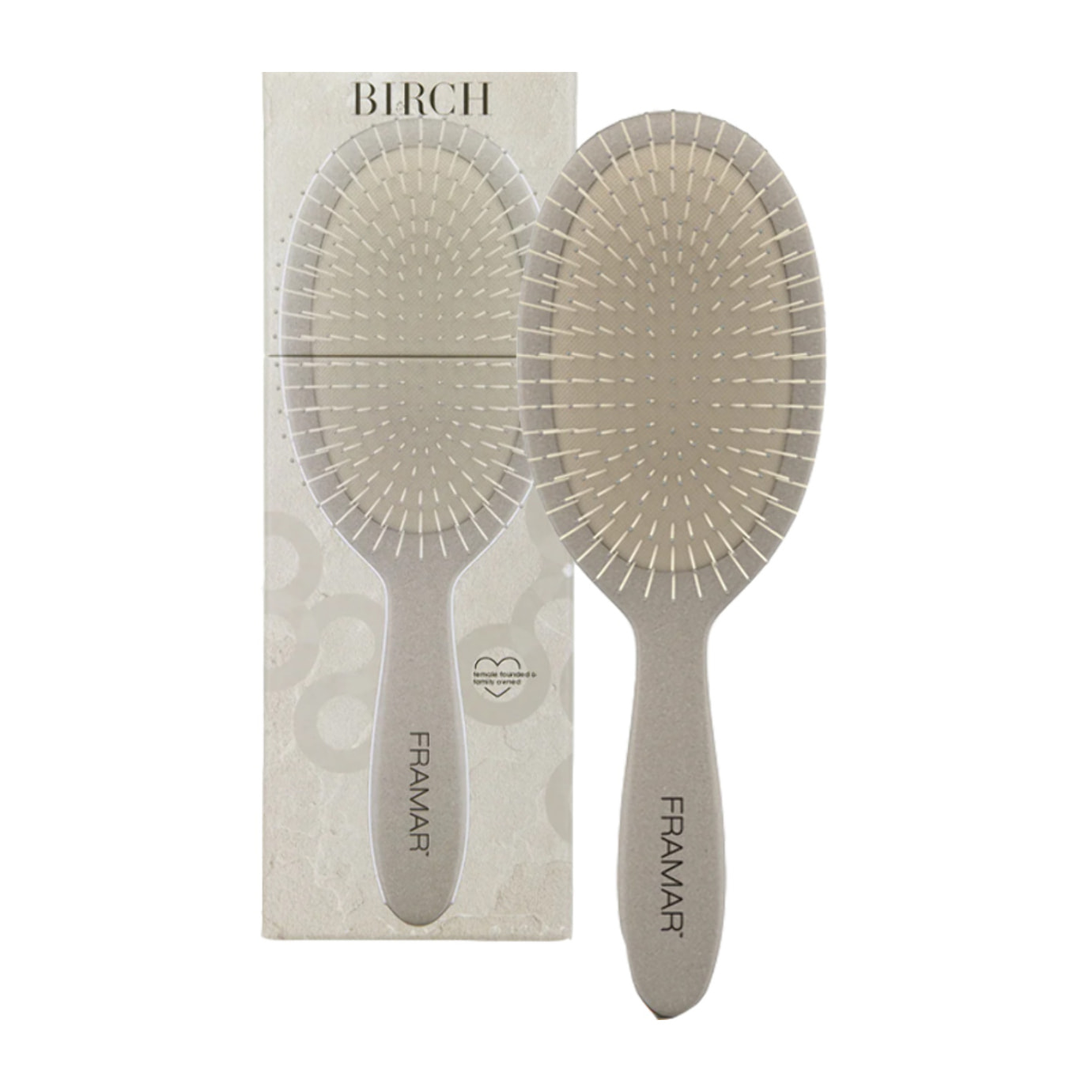 FRAMAR Detangle Brush Sage Neutral Birch