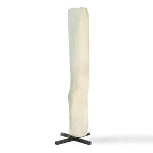 Parasol Sombra 360° carré avec housse de protection - Crème