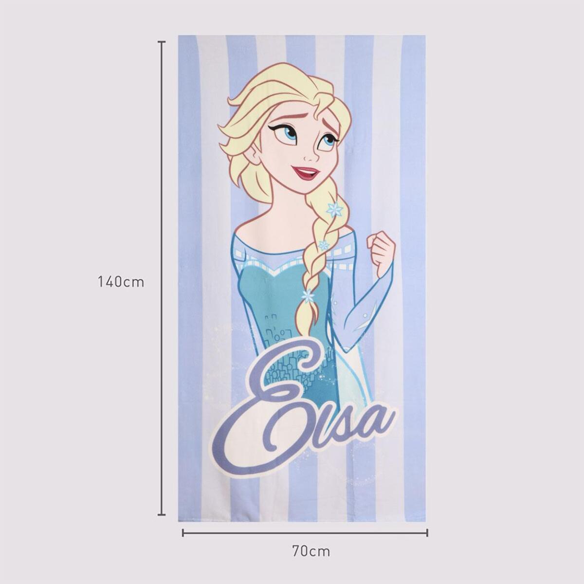 Toalla Microfibra de Frozen - 70x140x1 cm - Color:Azul Claro