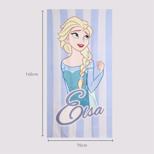 Toalla Microfibra de Frozen - 70x140x1 cm - Color:Azul Claro