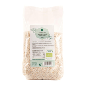 PLANETA HUERTO | Copos de Avena 500g Finos Sin Gluten - Copos de Avena Cereal Saludable, Fuente de Fibra, Vitaminas y Minerales, Vegano, Sin GMO