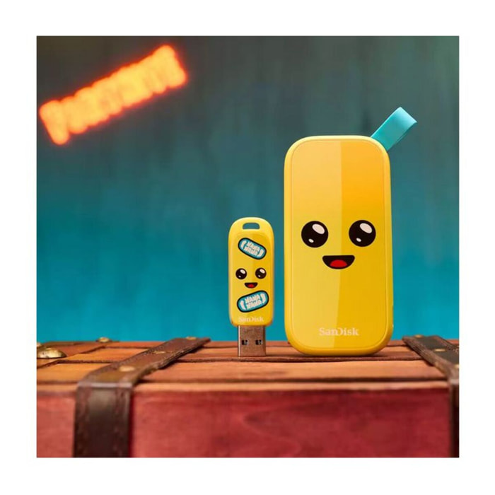 Disque dur SSD externe SANDISK 1To Fortnite Peely édition