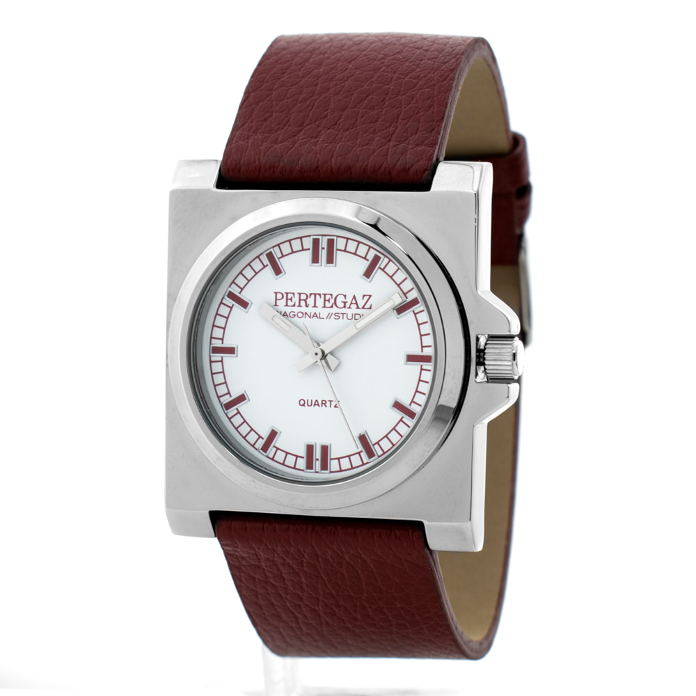 Reloj Pertegaz PDS-018-B Unisex Analogico Cuarzo con Correa de Piel