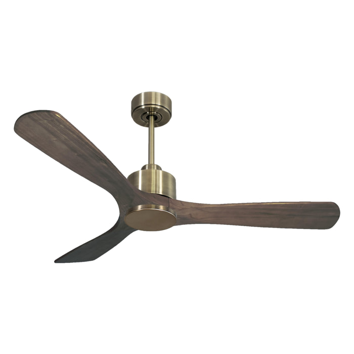 Ventilateur de plafond Réversible  Thermostat Wifi Moteur à courant continu Toits en pente Télécommande Hypersilence Mémoire