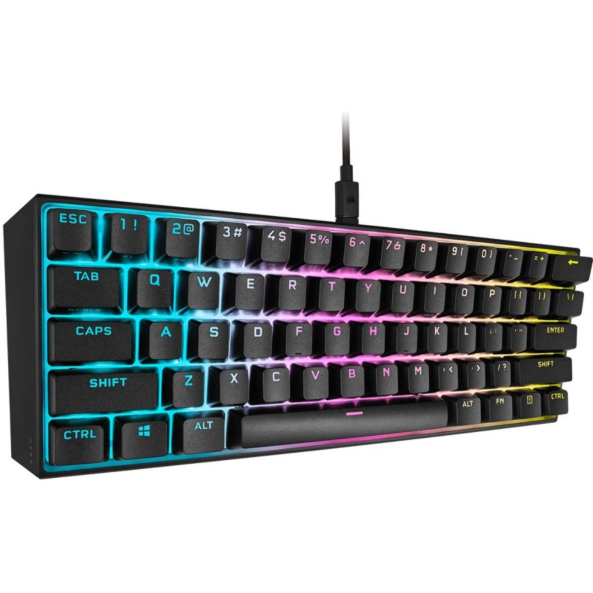 Clavier gamer CORSAIR K65 RGB MINI CHERRY MX Red Noir