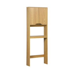 Etagère / meuble WC vintage décor bois NEPAL