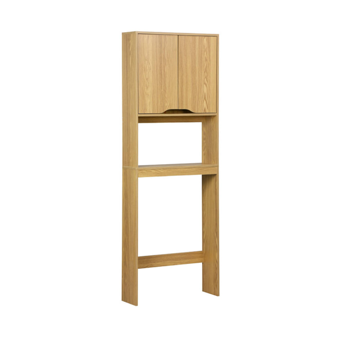 Etagère / meuble WC vintage décor bois NEPAL