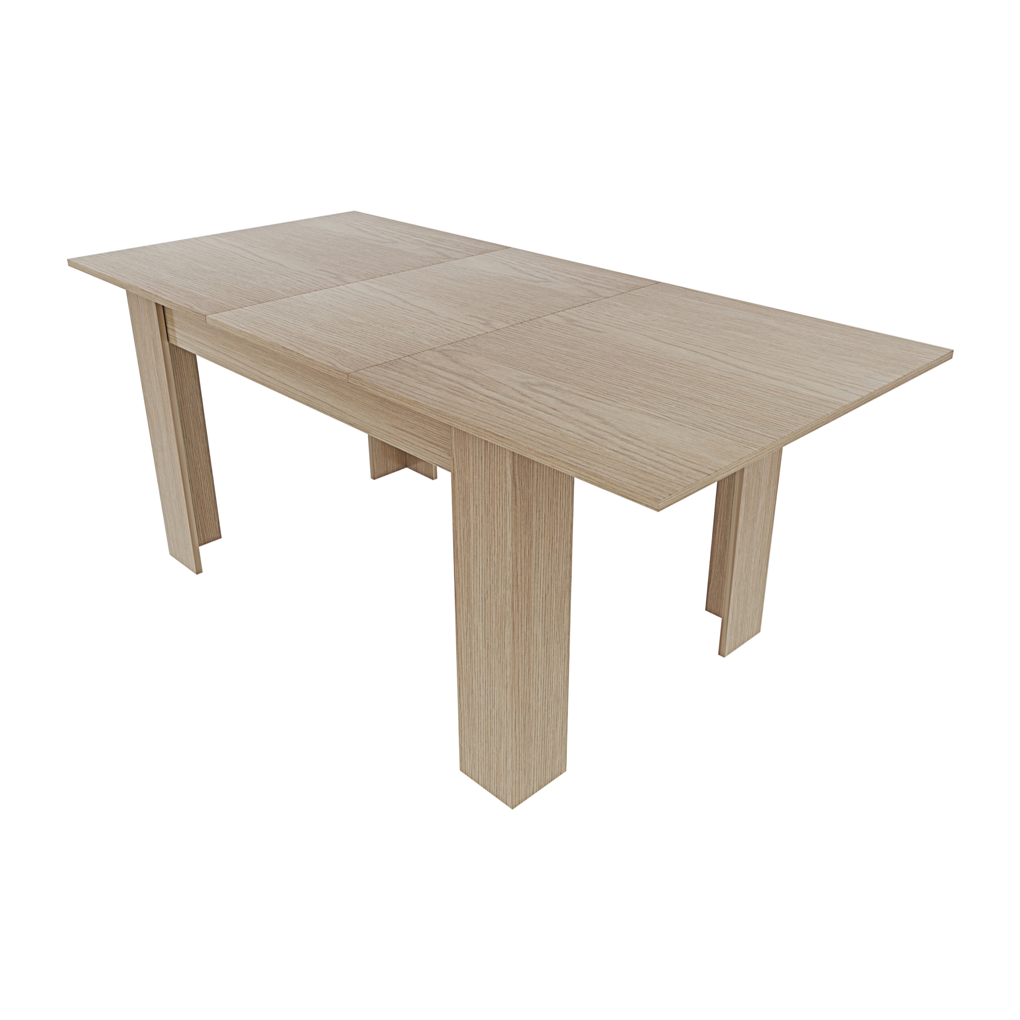 Tavolo da Pranzo Allungabile Estensibile Fino a 190 cm Tavolino Per 6 Persone Salotto Soggiorno Salone Design Moderno 190 x 78 x 90 cm Rovere