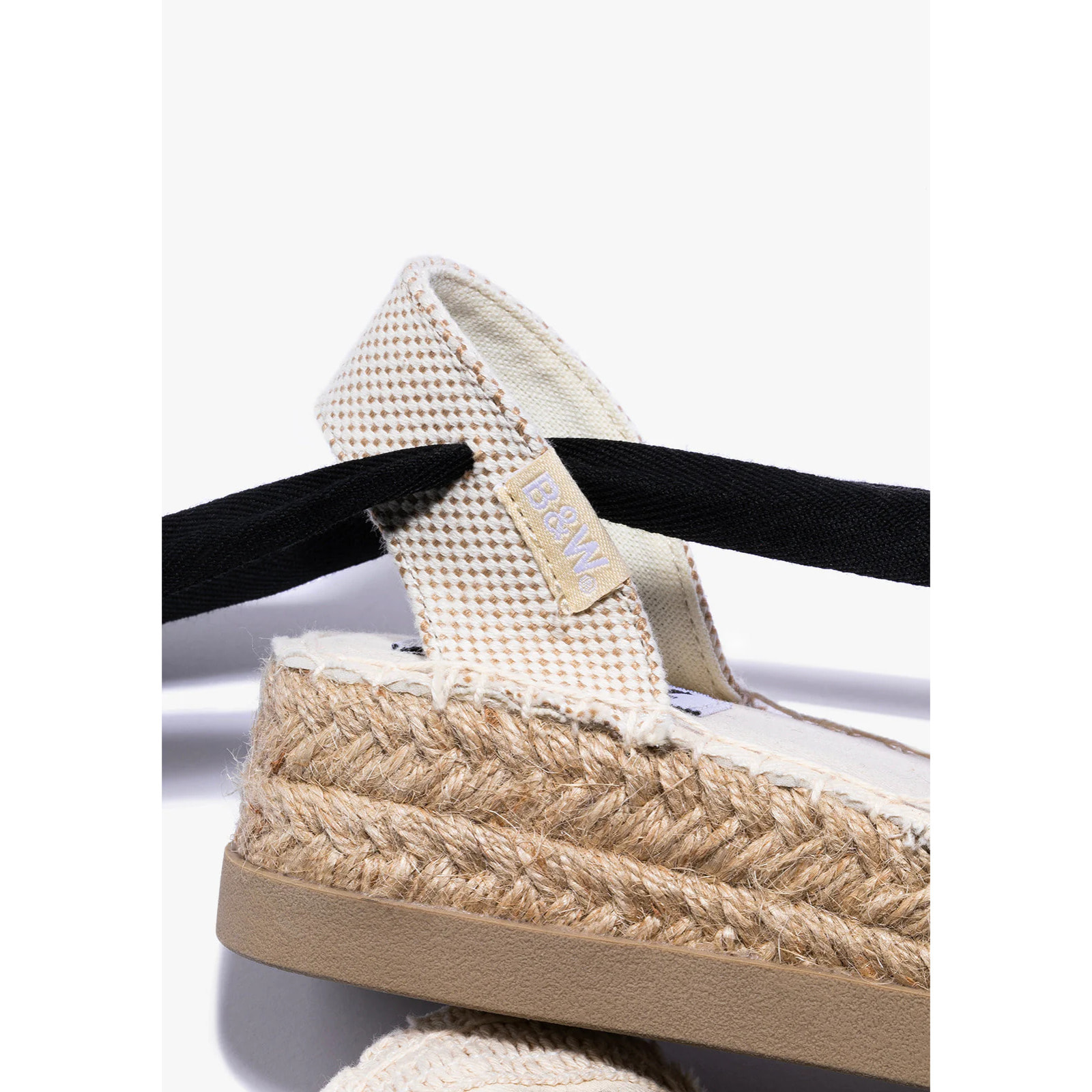 B&W Break&Walk - Sandali estivi in juta con zeppa per donna e bambina