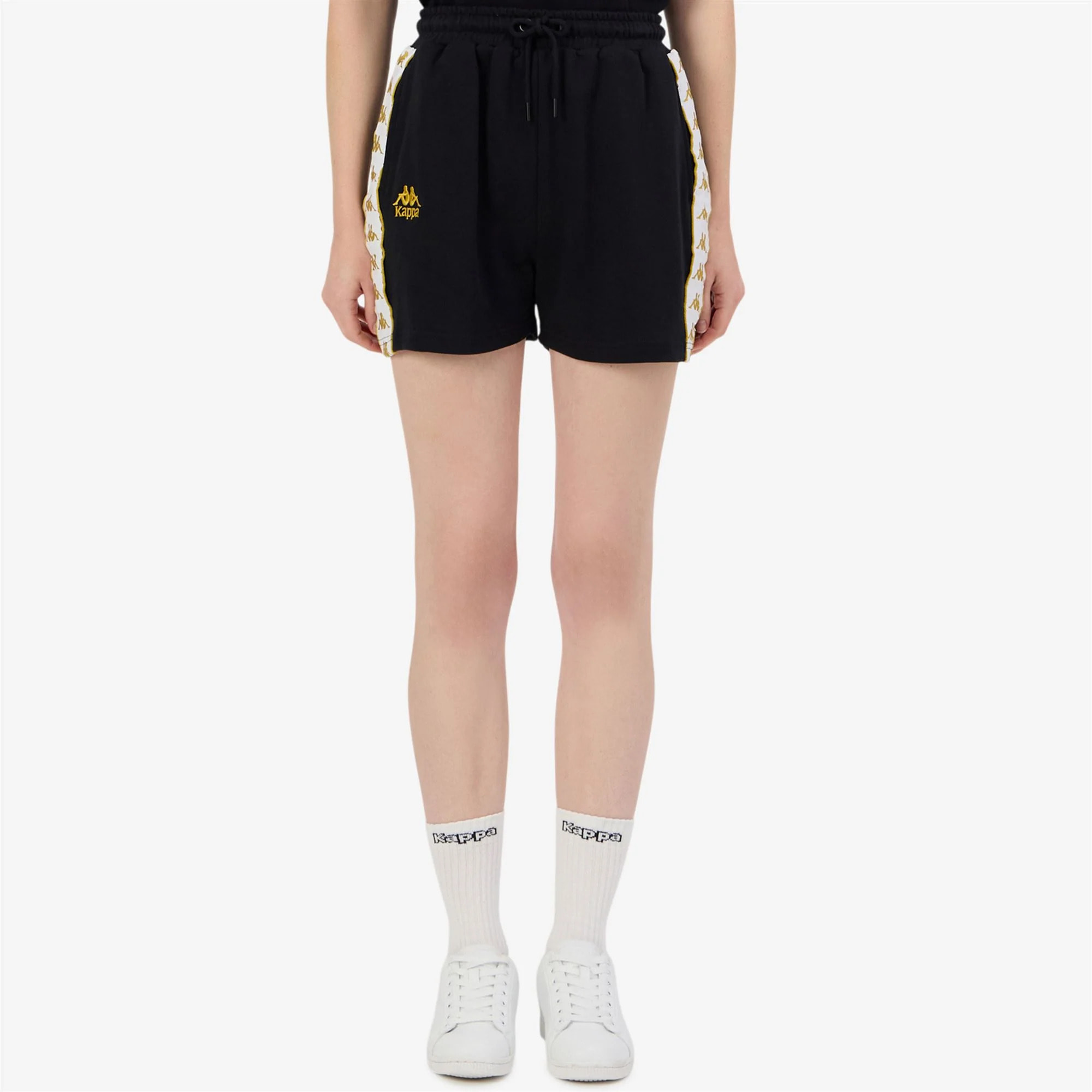 Kappa - Pantalones cortos Mujer Negro - 222 Banda Ivissa