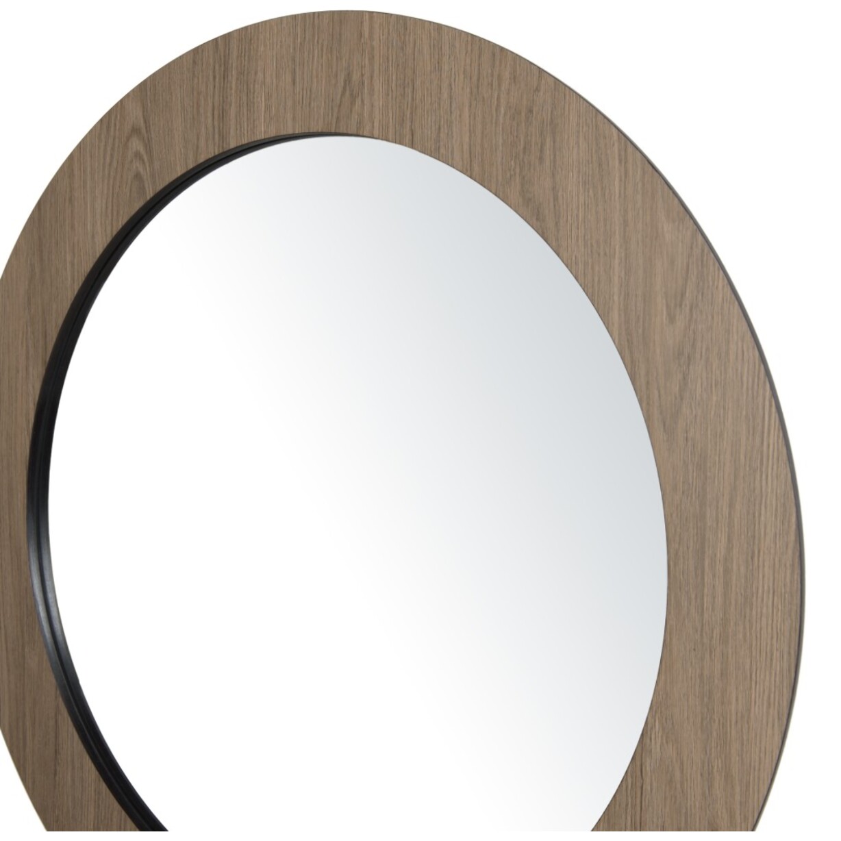 JULIA - Miroir rond 80x80cm couleur mocha