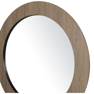 JULIA - Miroir rond 80x80cm couleur mocha