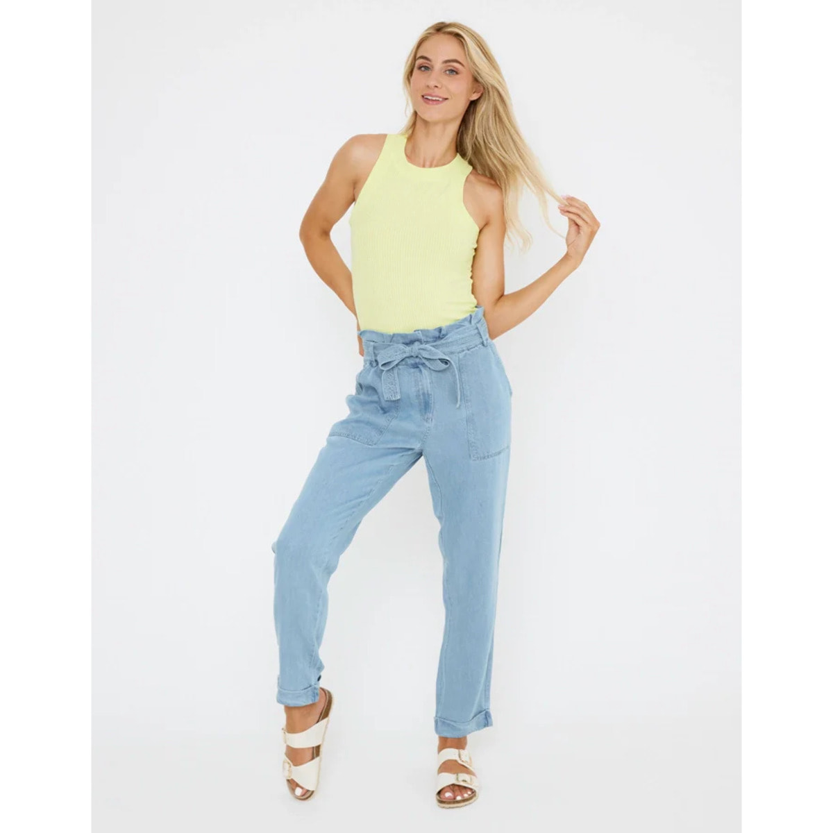 Pantalón Largo Denim Claro - Bangla