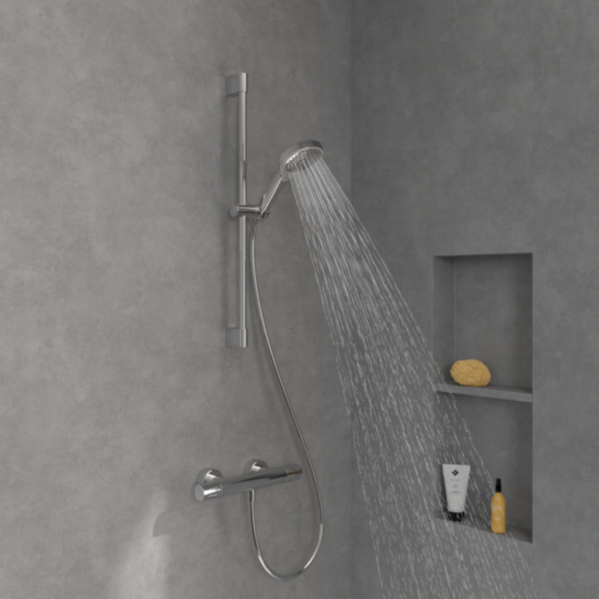 Ensemble de douche 3 jets VILLEROY ET BOCH Verve Showers