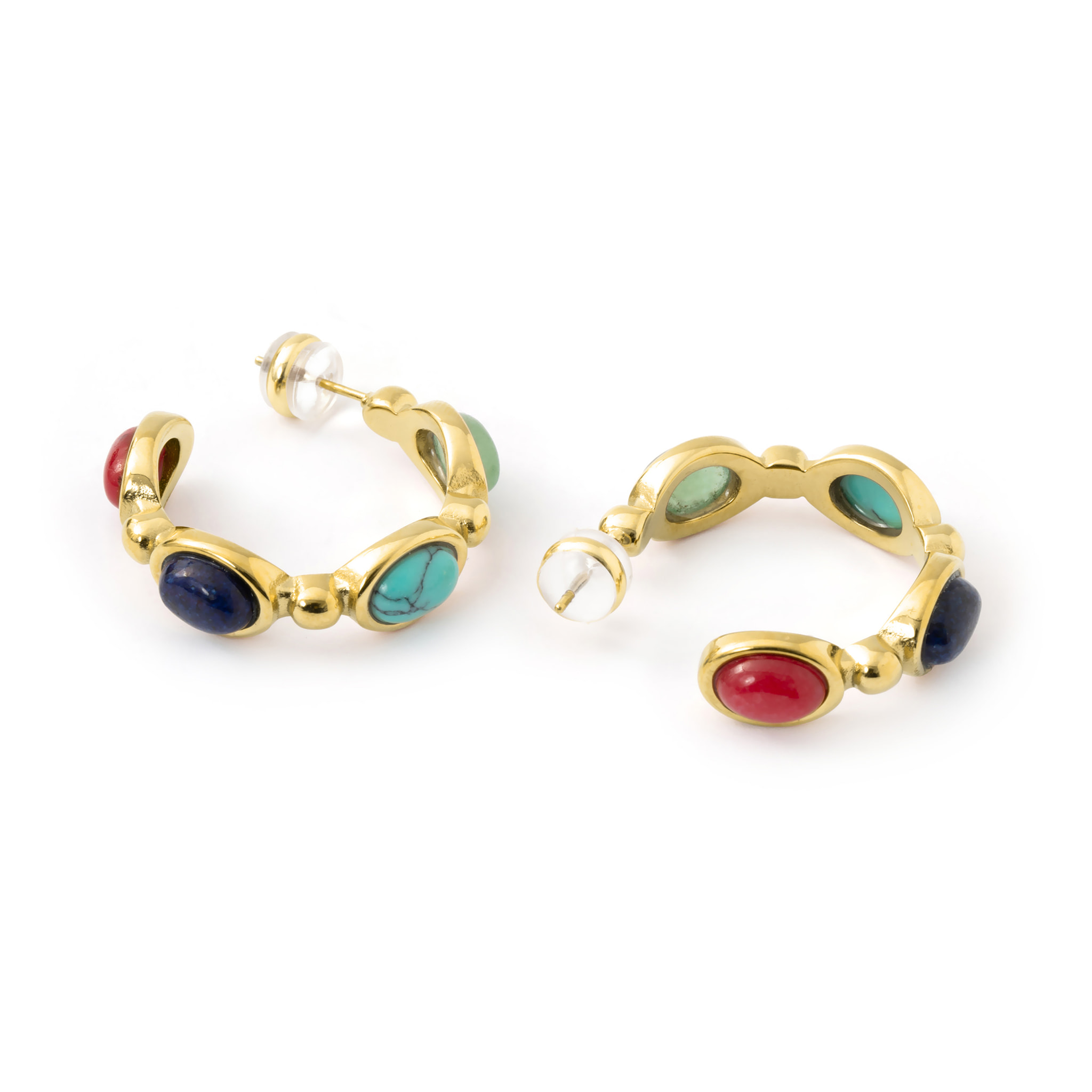Pendientes Baelbo acabado oro amarillo 18k