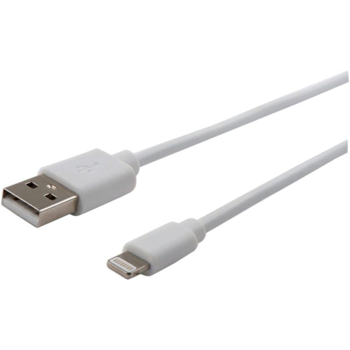Câble Lightning LISTO USB-A vers Lightning 90cm non MFI Blanc