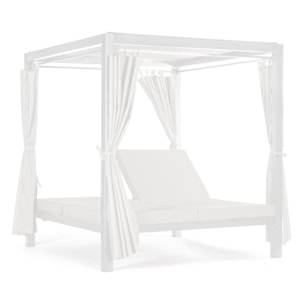 Gazebo con letti da giardino 2 posti