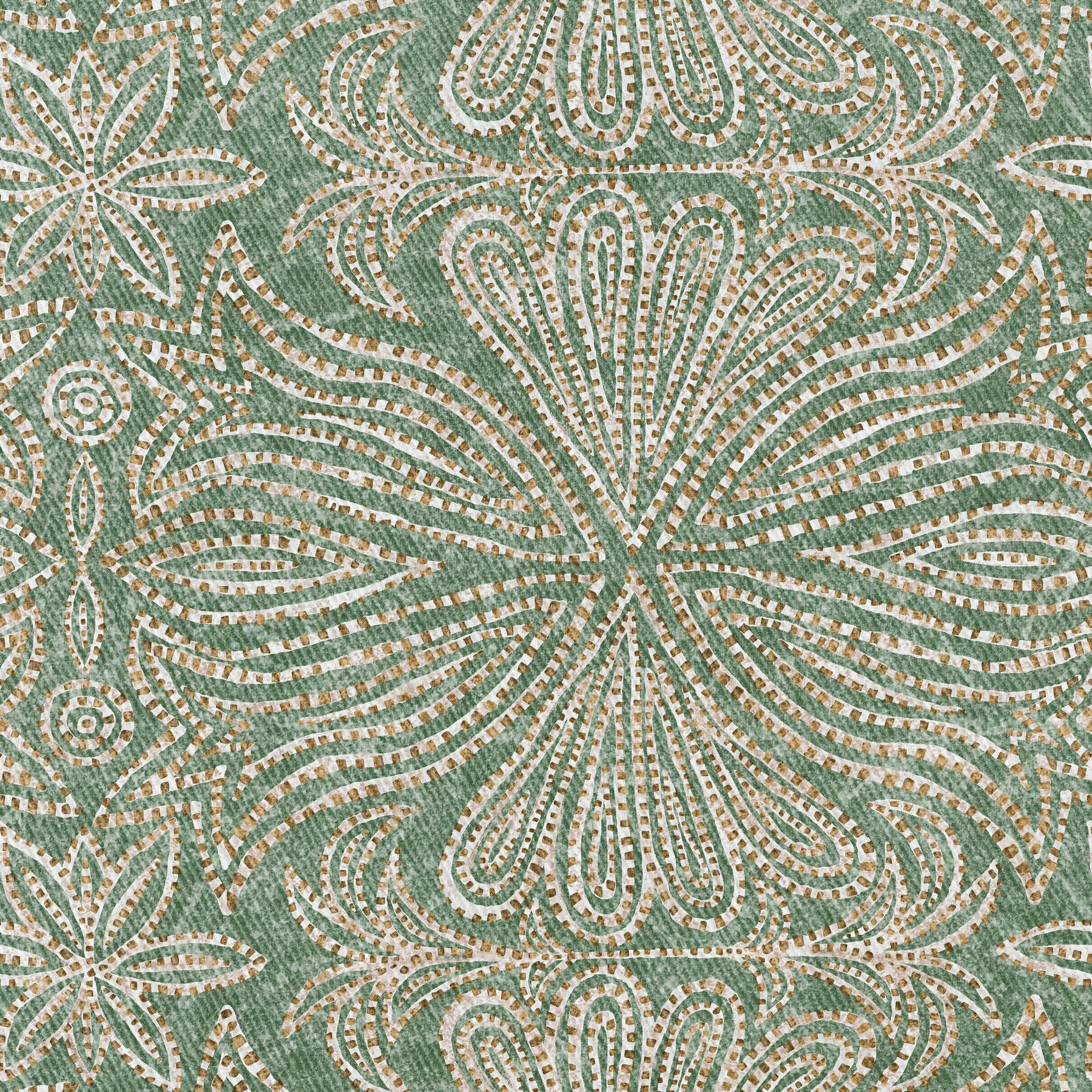 Mantel estampado antimanchas NIKOL VERDE