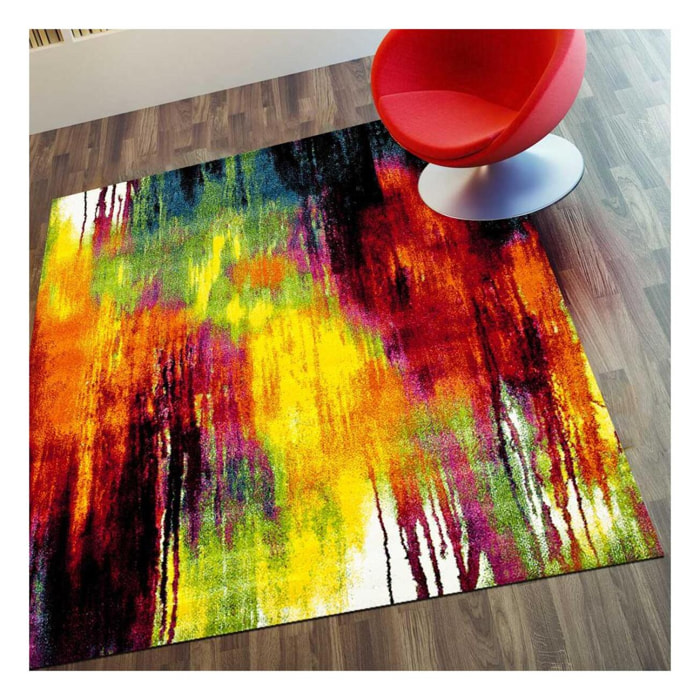 Tapis salon et chambre tissé motif géométrique SEMI