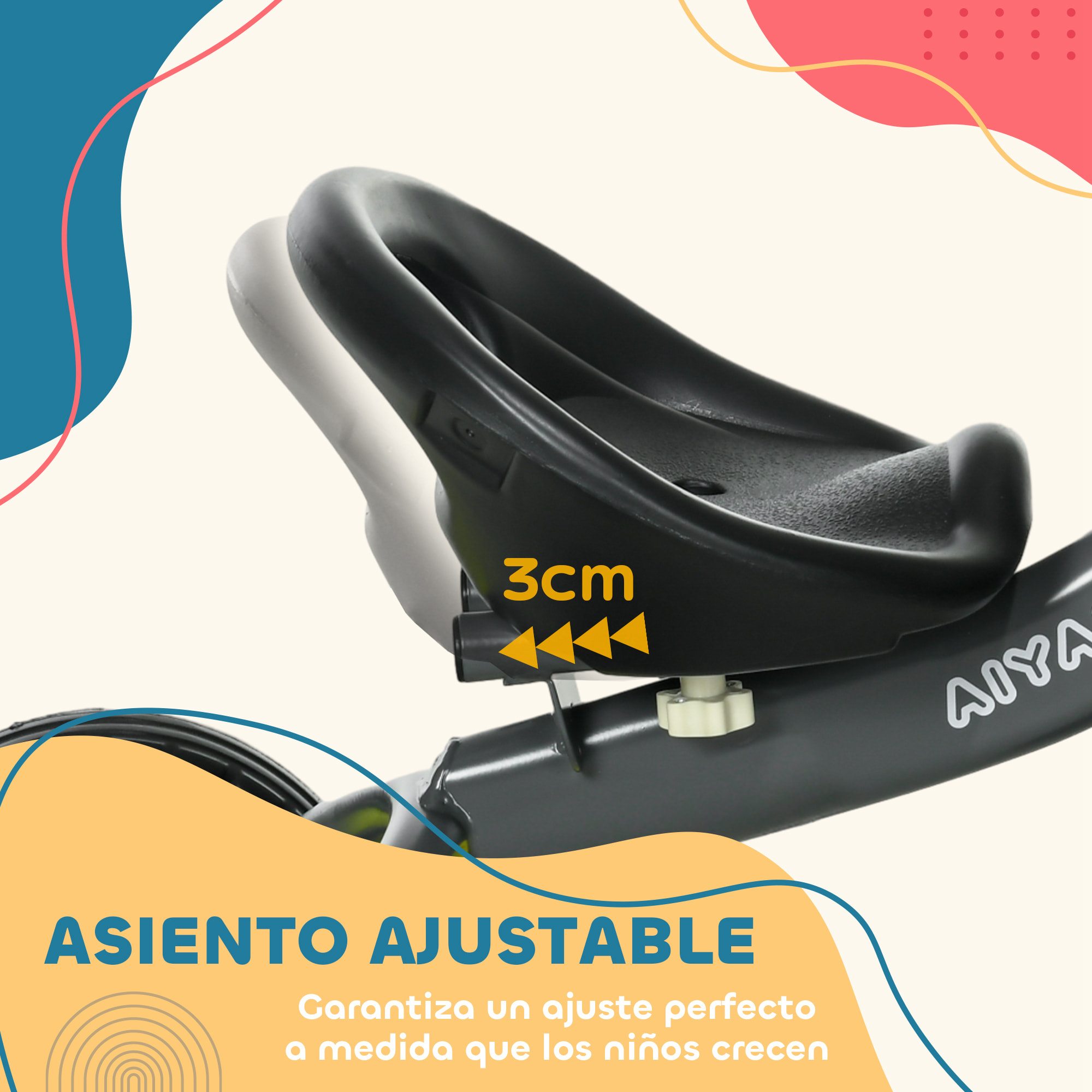 Triciclo para Niños de 2 a 5 Años Bicicleta Infantil con Asiento Ajustable Cesta Timbre Pedales y 3 Ruedas Carga 25 kg 70,5x53x58 cm Gris y Verde