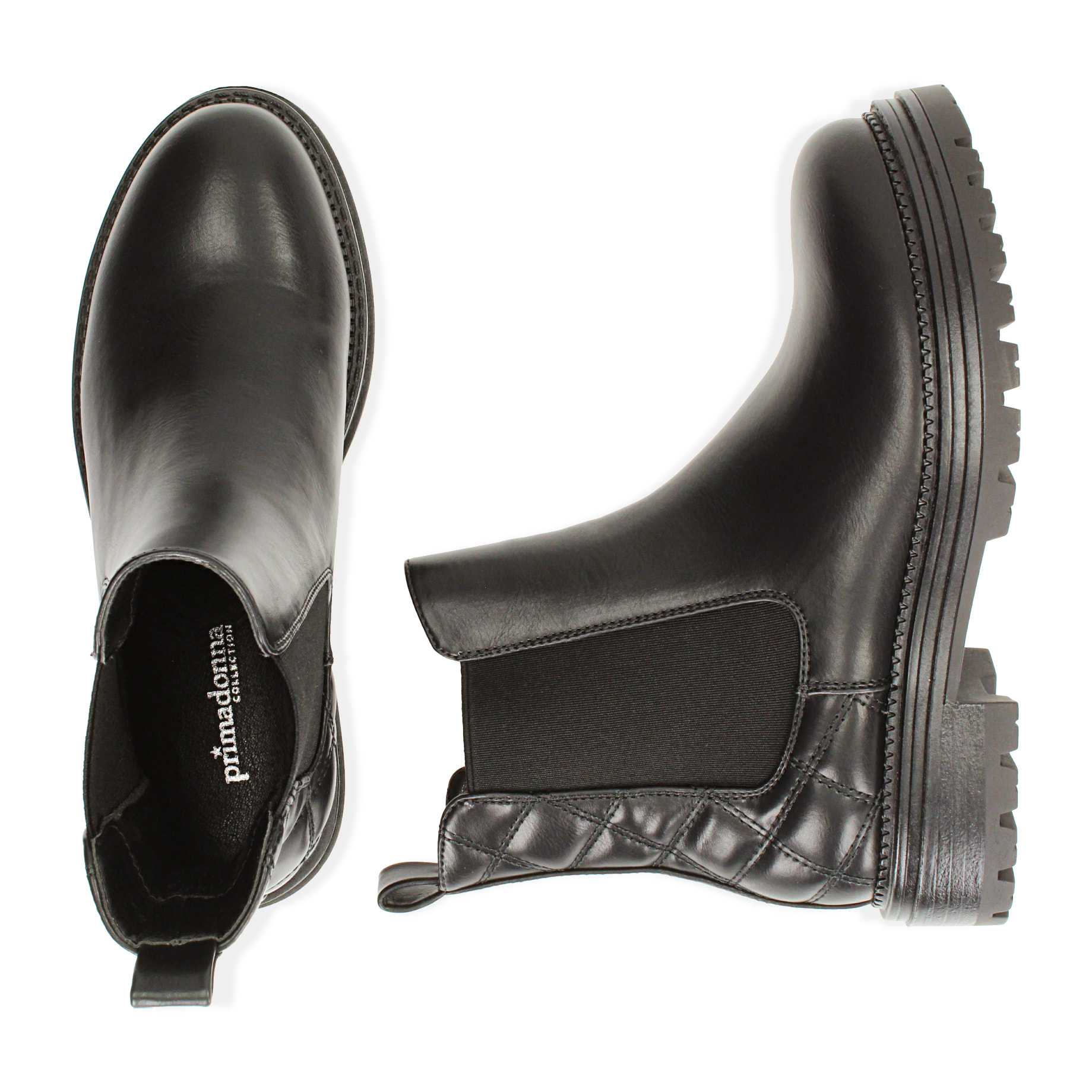 Botas Chelsea acolchadas negras