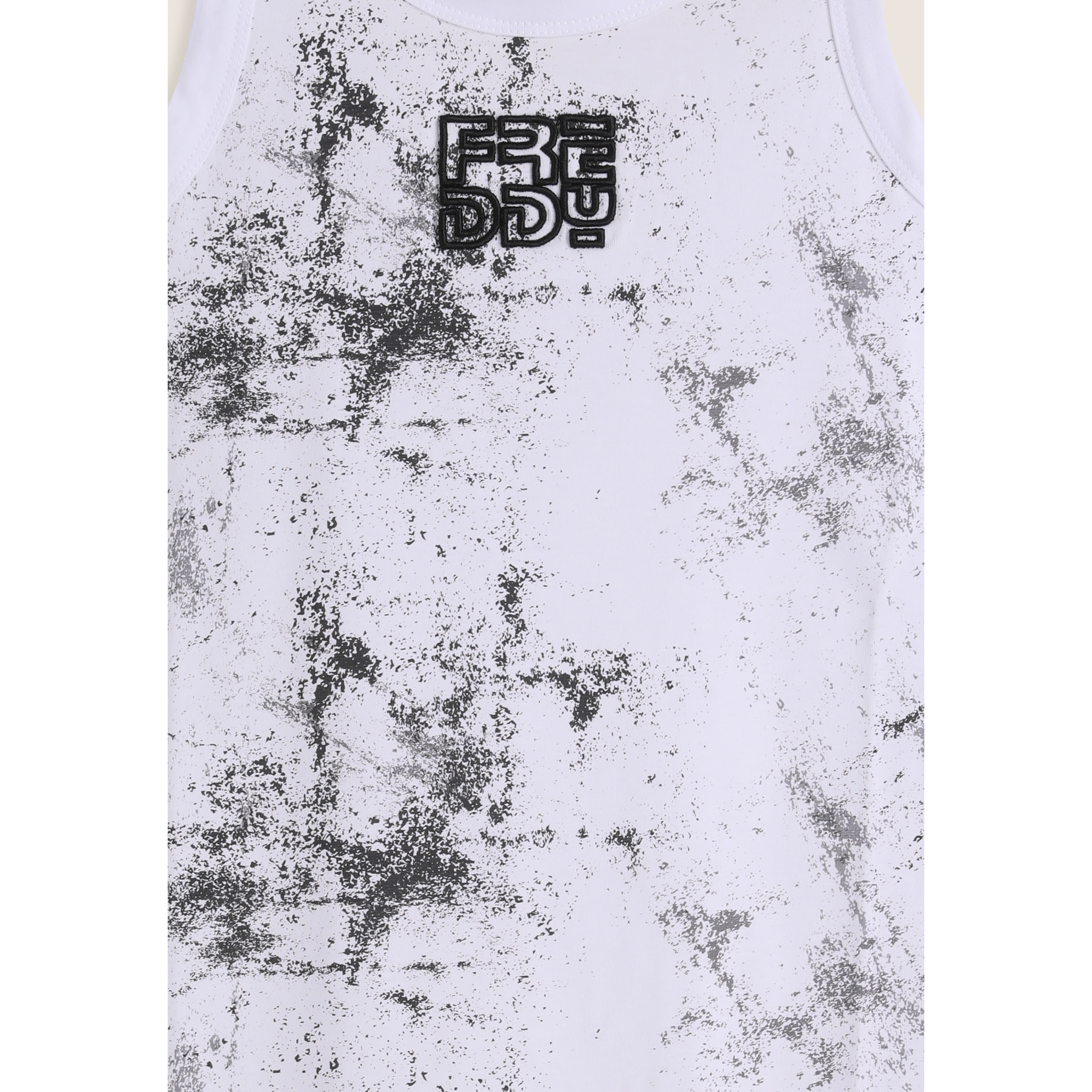 Vestitino bambina in cotone effetto spray