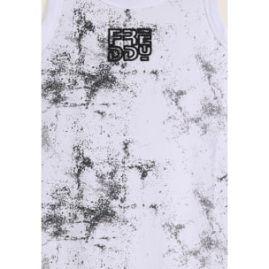 Vestitino bambina in cotone effetto spray