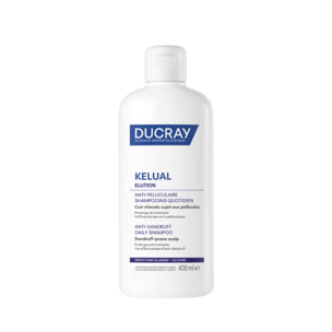 Ducray Shampooing Quotidien Antipelliculaire Kelual Elution - Shampooing Doux Equilibrant 400 ml