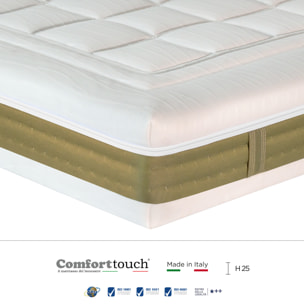 "Star" H25 cm 90x200 guanciale Memory OMAGGIO 5 strati in FOAM arrotolato