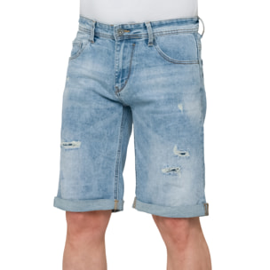 Bermuda denim Krakatoa 5 tasche blu chiaro