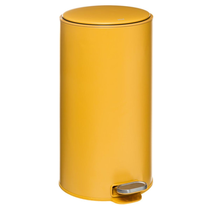 Poubelle métal ''Delta'' 30 litres Atmosphéra - Couleur: Ocre