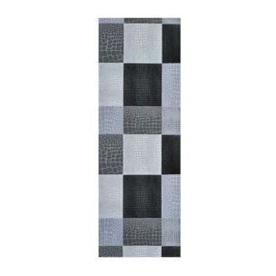 SALLY Alfombra vinílica de cocina animal print en gris, varias medidas disponibles.