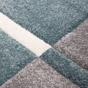 HAWAII - Tapis de salon à motif géométrique blue