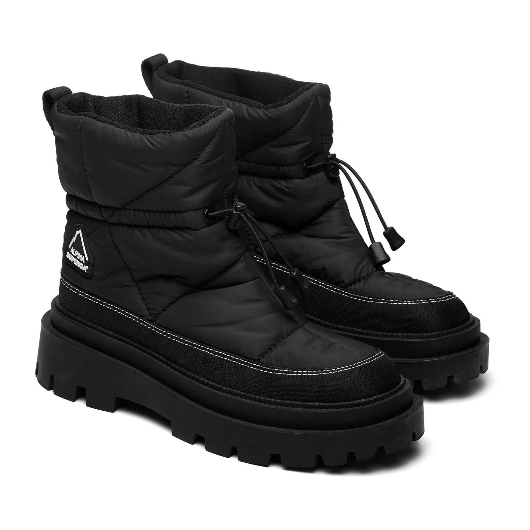 Stivaletti Superga Donna Nero 3053 Alpina Apex Padded