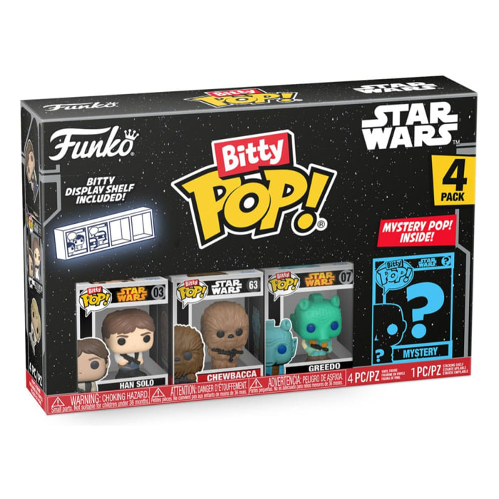 Star Wars Bitty Pop! Vinile Figura 4-pack Han Solo 2,5 Cm Funko