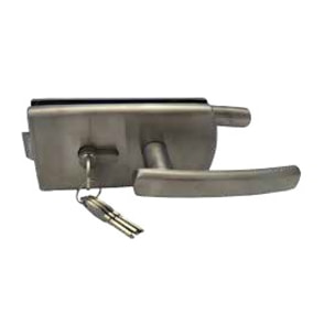 Serrure du milieu à cylindre et béquille sans déport SEVAX Chrome mat - SX3306CM