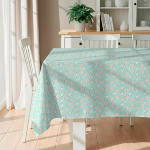 Nappe anti-taches Africa - 100% coton - turquesa
