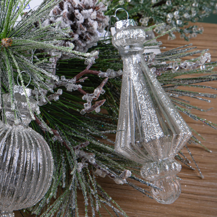 Decoro goccia - Pezzi 2 - 5,8xH15x5,8cm - Bianchi Dino SpA