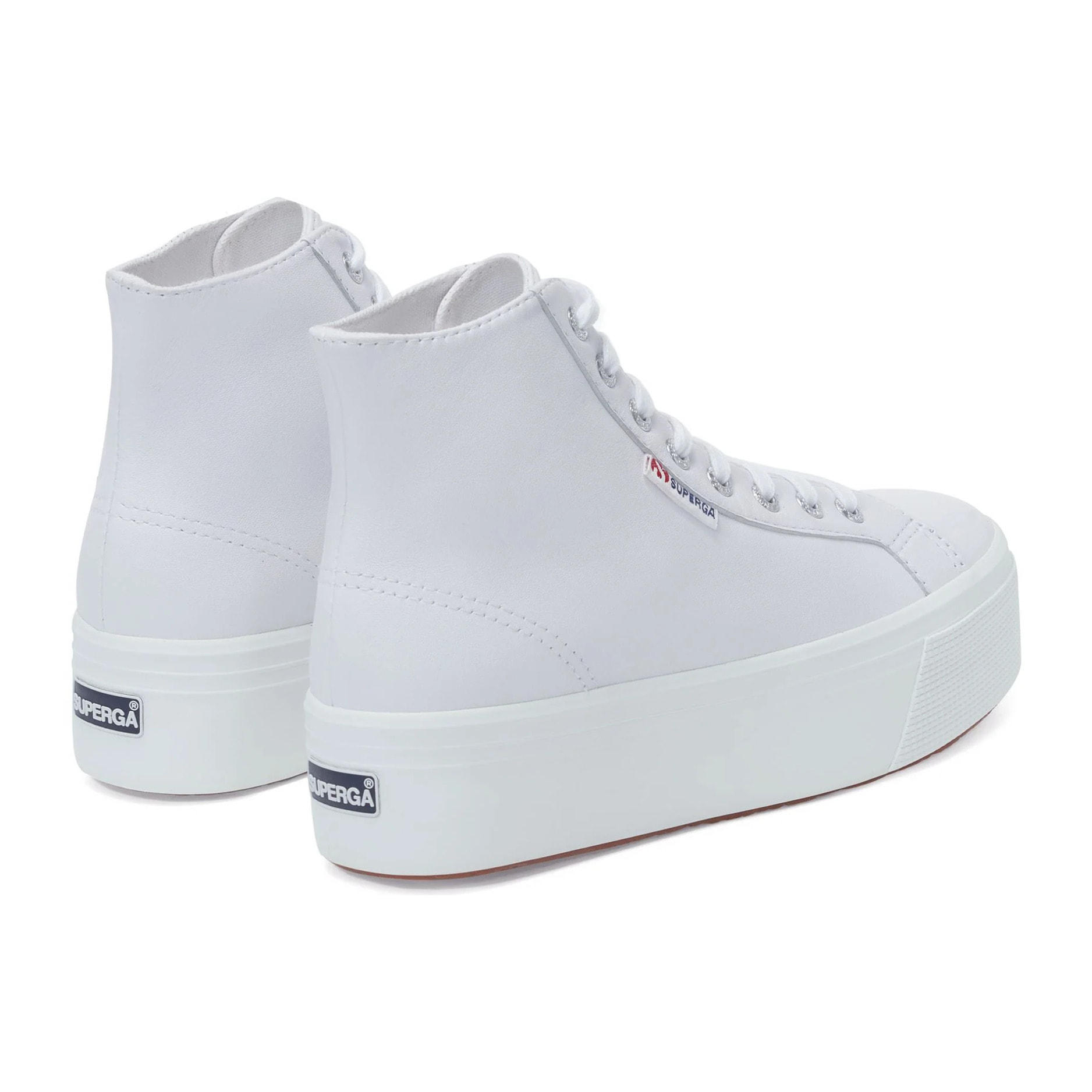 Scarpe da donna Superga Bianco 2708 HI TOP NAPPA