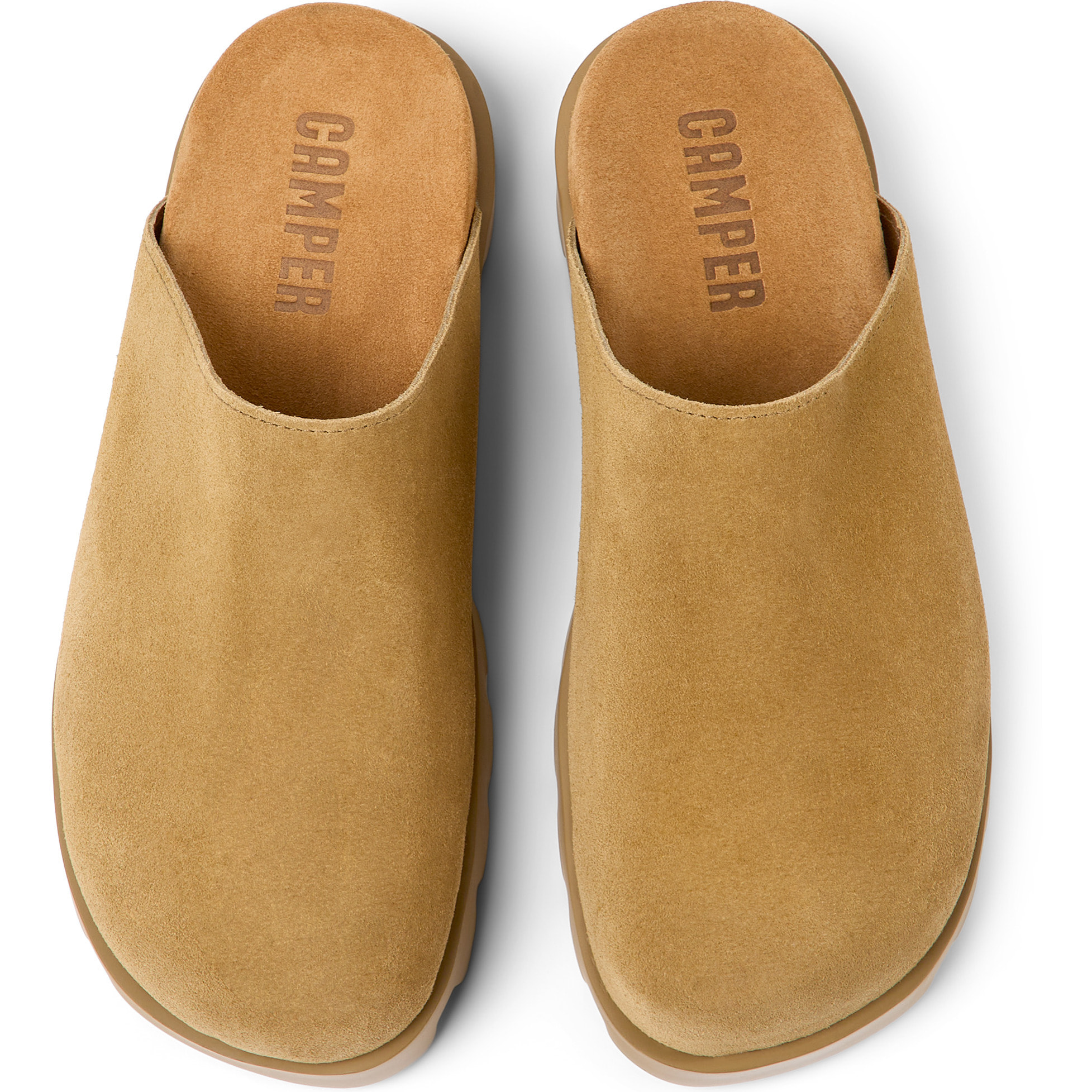 Mules - CAMPER Brutus - Marron - Piel de ante